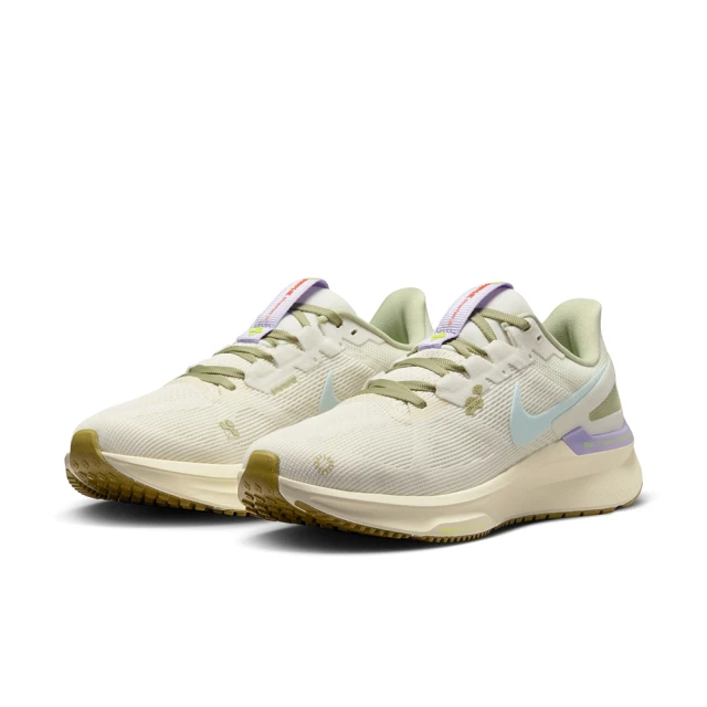 NIKE 耐吉 慢跑鞋 女鞋 運動鞋 緩震 W AIR ZOOM STRUCTURE 25 米藍綠 HQ3466-141