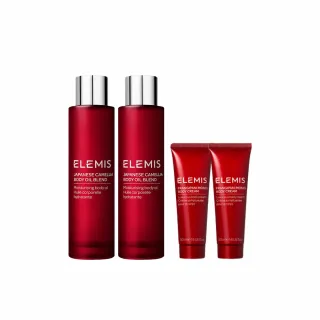 【ELEMIS 愛莉美】日本山茶花囤貨組(山茶花身體潤膚油100ml x2 ★買200送100★小紅油★)