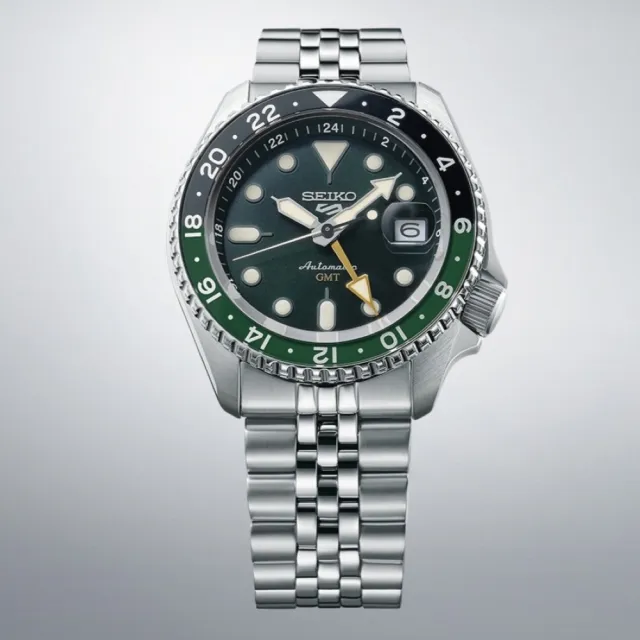 【SEIKO 精工】5 SPORTS系列 水鬼 GMT機械錶-42.5㎜(4R34-00A0G/SSK035K1)