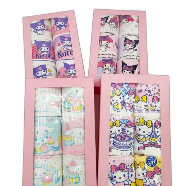 【Sanrio】三麗鷗女童三角內褲6入組(兒童內褲 庫洛米 KITTY 大耳狗)