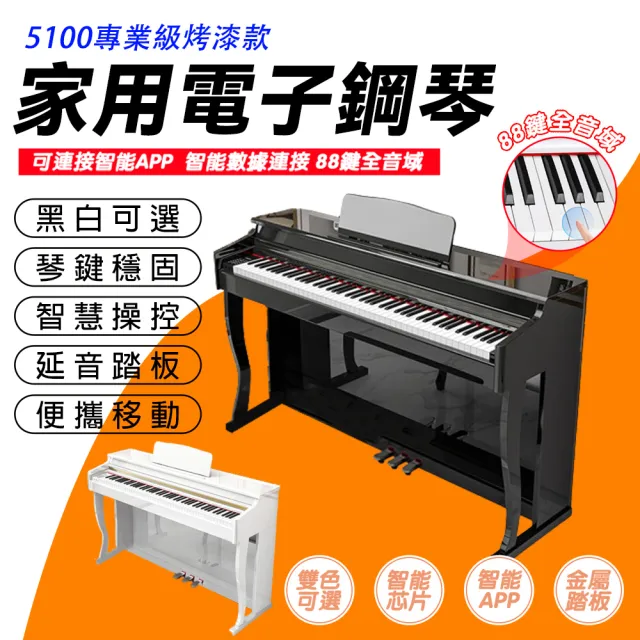 【BLANTH 博蘭仕】電鋼琴 專業級烤漆 重錘力度(智能88鍵電鋼琴 初學幼師成人初學者電子琴 電子鋼琴 電子琴)