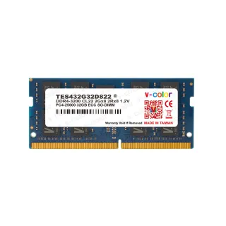 【v-color】DDR4 ECC SO-DIMM 3200 32GB(伺服器記憶體)