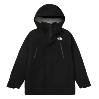 【The North Face 官方旗艦】北面男款黑色FUTURELIGHT防水透氣連帽三合一外套｜89ZMJK3