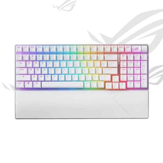 【ASUS 華碩】ROG Strix Scope II 96 Wireless NX 白色 無線電競鍵盤(SNOW軸/STORM軸)