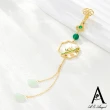 【ANGEL】淡雅梅蘭竹菊中國風旗袍流蘇掛件胸花配飾(金色)