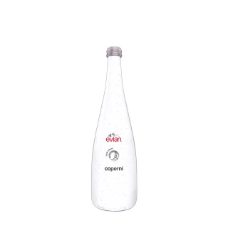 【evian 依雲 原廠總代理直營】evian 依雲 x coperni 2024限量紀念瓶 750ml(玻璃瓶/單瓶)