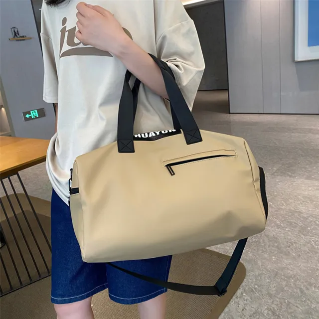 【MUAN】大容量乾濕分離健身包 手提短途行李包 運動包(旅行包/斜背包)