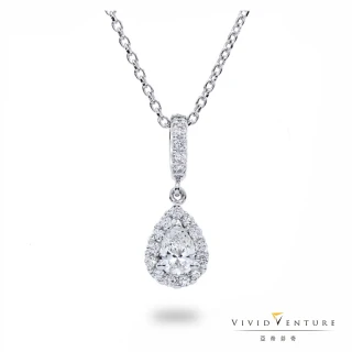 【Vividventure 亞帝芬奇】GIA 30分 DSI2 天然鑽石 項鍊 獨具魅力(14K金台+14K金鍊)