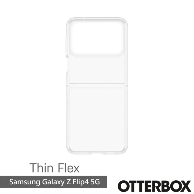 OtterBox Samsung Galaxy Z Flip4 5G 6.7吋 Thin Flex 對摺系列保護殼(透明)