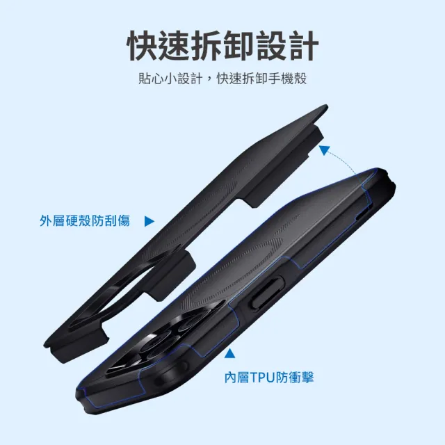 【Philips 飛利浦】iPhone 15系列 軍規磁吸式防摔保護殼