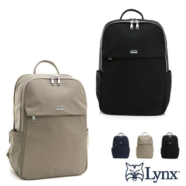 【LYNX】美國山貓多隔層機能收納中型商務休閒兩用後背包-共3色