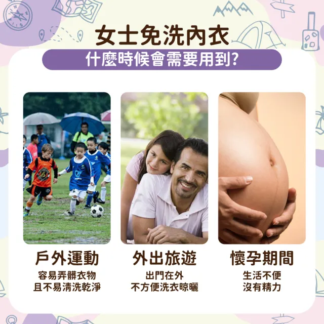 【OLoBabee】免洗內衣 四尺寸任選三件(出國必備/一次性用品/拋棄式內衣/無痕內衣/無鋼圈內衣/一次性內衣)