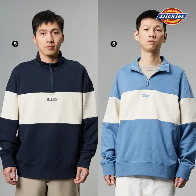 【Dickies】男女款刺繡Logo寬鬆大學T(多款任選)