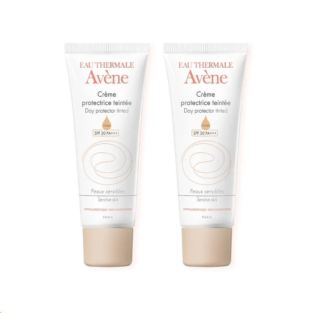 【Avene 雅漾官方直營】抗UV潤色防曬隔離乳40ml_2入組(SPF30)