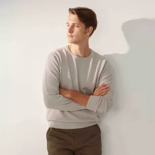 【SST&C】淺青灰純棉圓領針織衫00182409005(換季55折)