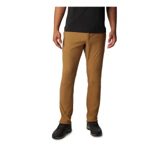 【Columbia 哥倫比亞】男款-UPF50防潑長褲-棕色(UAE59700BN/IF)