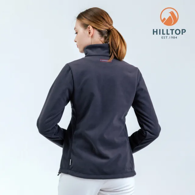 【Hilltop 山頂鳥】WINDSTOPPER防風透氣保暖刷毛外套 可銜接GORE-TEX外件 女款 黑｜PH22XF11ECA0