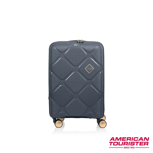 【AMERICAN TOURISTER 美國旅行者】20吋 Instagon 防盜拉鍊可擴充PP避震飛機輪行李箱(多色可選)