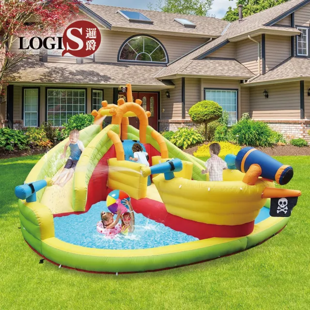 【LOGIS】充氣海盜船(彈跳床 戲水池 泳池 充氣城堡)