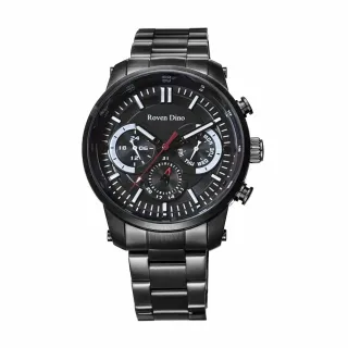 【Roven Dino 羅梵迪諾】極限奔馳時尚腕錶-黑(RD6109B-458)