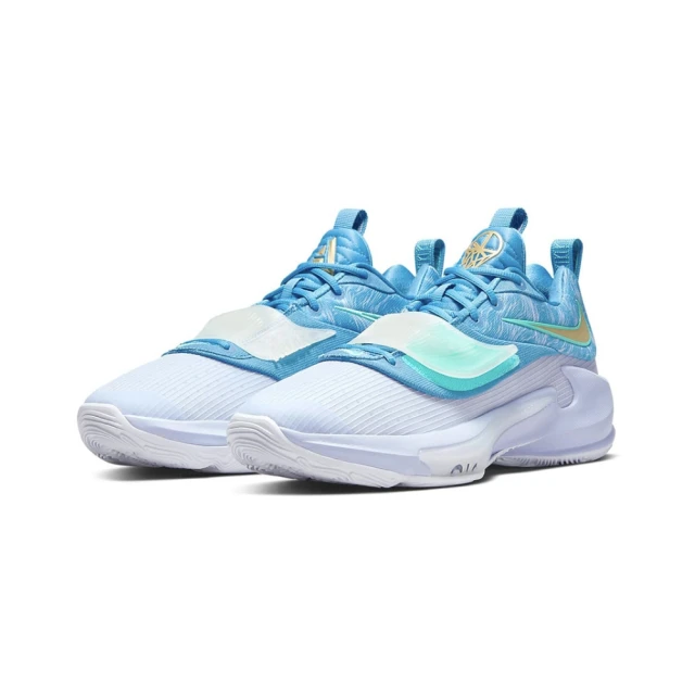 NIKE 耐吉 Nike Zoom Freak 3 EP 男 荷蘭藍 明星款 字母哥 運動 包覆 緩震 籃球鞋 DA0695-401