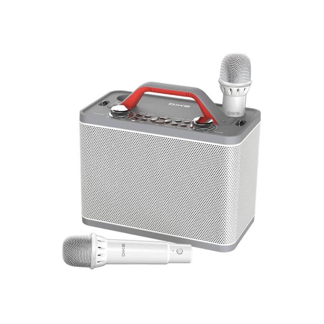 麥克風數量2隻，支援HDMI，內建容量GB，BSMI許可字號R39017。DSO580WT為DIKE品牌K歌音箱，具備KTV特色音效與氛圍燈功能，適合室內娛樂、派對或個人使用，提供優質的視聽體驗。