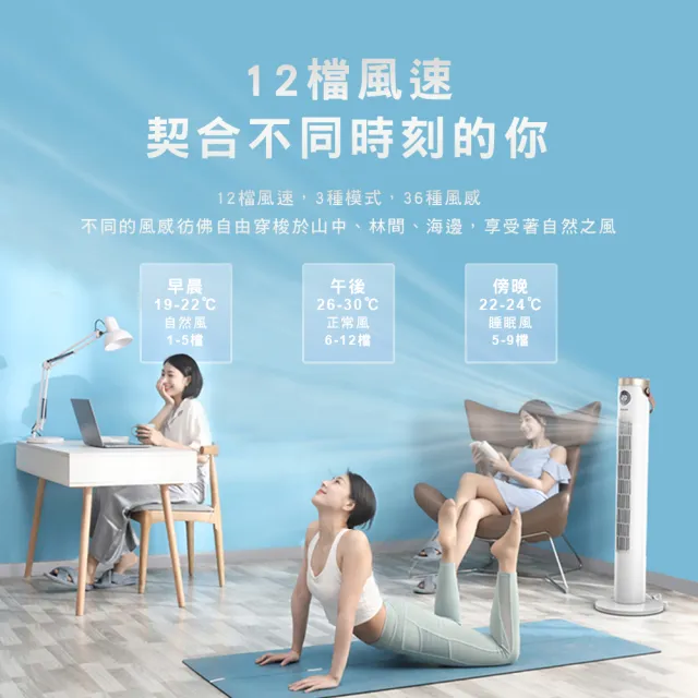 【Philips 飛利浦】負離子淨化DC直流塔式風扇 定時大廈扇 液晶觸控顯示-可遙控(ACR3144WTF)