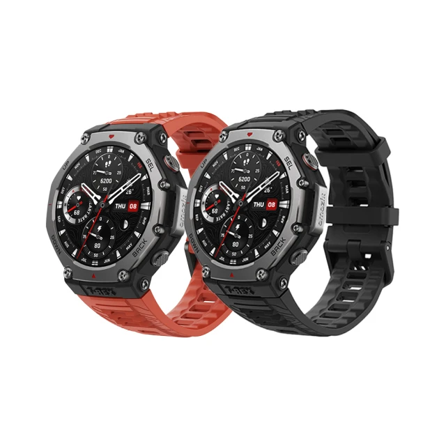 Amazfit 華米 Amazfit T-Rex 3 48mm軍規運動智慧手錶(10ATM防水/戶外運動/登山/騎行/越野跑/室內健身)