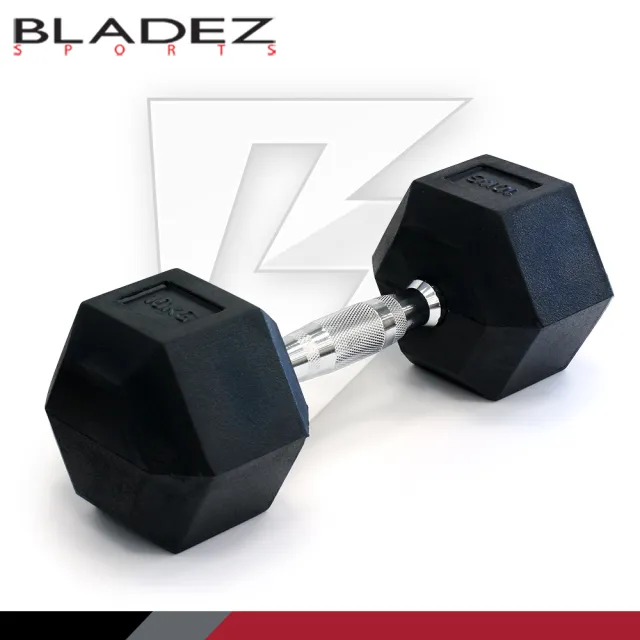 【BLADEZ】六角包膠啞鈴-10KG(二入組)