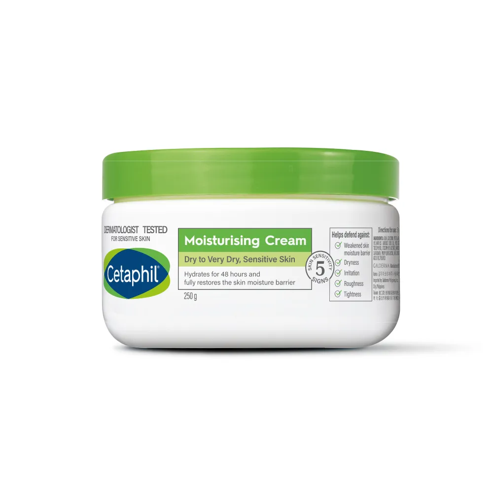 【Cetaphil 舒特膚】官方直營 長效潤膚霜 250g(臉部身體乳霜/敏感肌/保濕/B3/B5/乾燥粗糙)