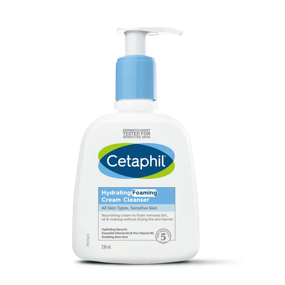 【Cetaphil 舒特膚】官方直營 全效泡泡潔膚乳 236ml(洗面乳/敏弱肌/B3/B5/甘油/蘆薈)