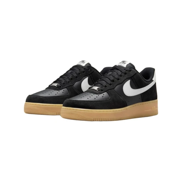 NIKE 耐吉 Nike Air Force 1 Low 黑色麂皮 焦糖底 FQ8714-004(AF1 舒適 耐用 經典 休閒鞋 男鞋)