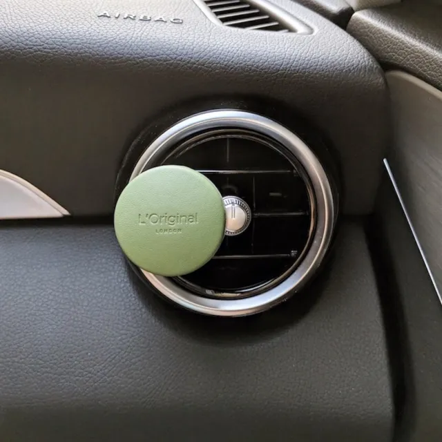 【L‘Original London 洛瑞歐】小羊皮車用香氛禮盒 - 賽車綠(車用香氛、汽車芳香、車用擴香-平輸)