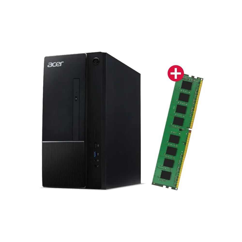 【Acer 宏碁】+8G記憶體組★i3四核電腦(Aspire TC-1770/i3-13100/8G/512G SSD/W11)