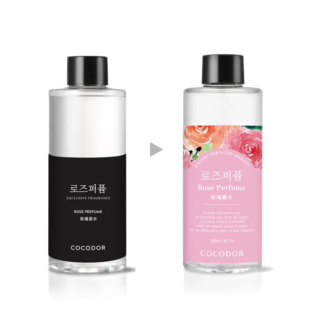 【cocodor】白標系列擴香瓶200ml+擴香補充瓶200ml(2+2超值組/原廠直營)