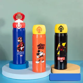 【Disney 迪士尼】316不鏽鋼彈蓋式輕便直飲保溫杯/保溫杯 - 500ml(保溫瓶)