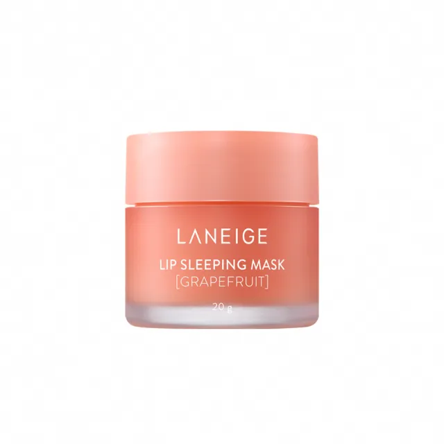 【LANEIGE 蘭芝】粉澎潤面膜+唇膜修護組(晚安面膜60ml+唇膜20g 官方直營)