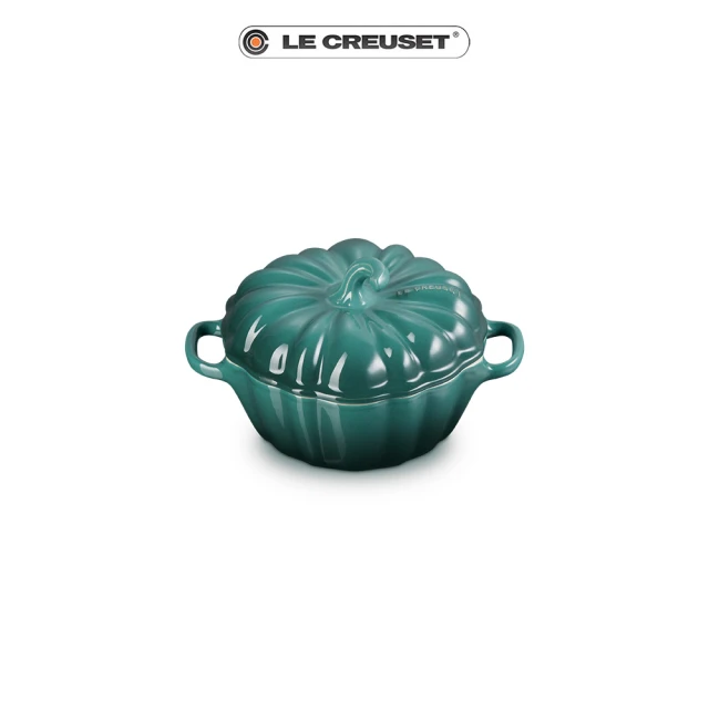 Le Creuset 瓷器萬聖節南瓜烤盅350ml(綠光森林)