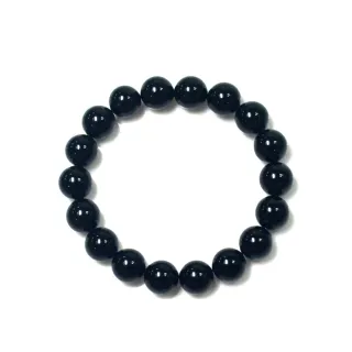 【金石工坊】黑瑪瑙開運化煞手鍊(10mm)