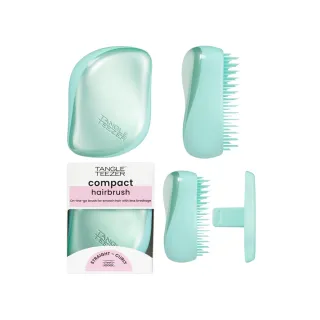 【TANGLE TEEZER 提碁】利物浦攜帶梳-極光粉綠(護髮梳/順髮梳/抗糾結/抗毛躁/隨身梳/旅行必備/王妃梳)