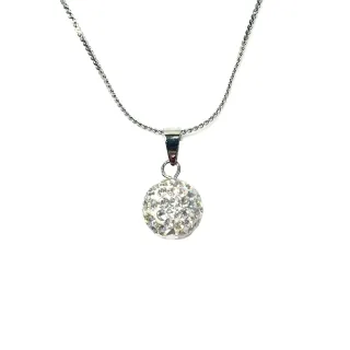 【HEMAKING】閃亮耀眼白色水鑽項鍊(任選2條-10mm)