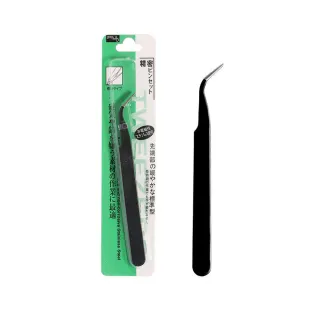 【彎彎的夾】不鏽鋼專業防靜電美甲鑷-彎頭(手帳 貼紙 工具包 假睫毛 雙眼皮貼 貼片 美甲工具 鑷子 夾子)