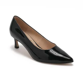 【Pineapple Outfitter】POKII 復古質感花卉中跟鞋(鏡黑)