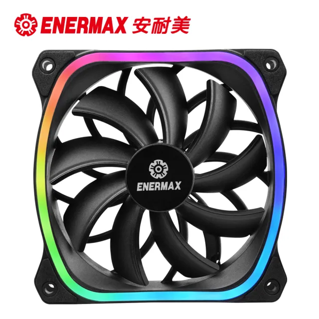 【12公分風扇+150點數卡】ENERMAX 安耐美12公分電腦風扇 SquA 星彩蝠+MyCard150點點數卡