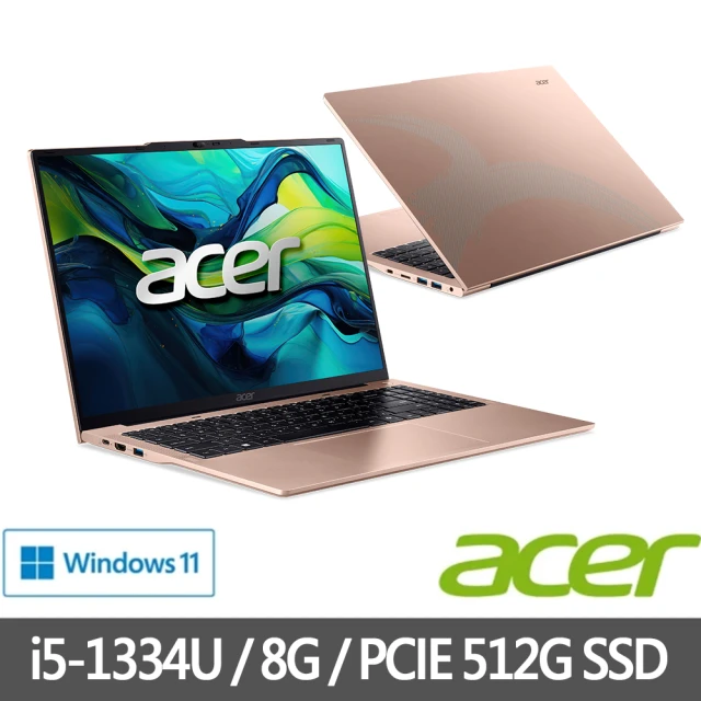 Acer 宏碁 16吋輕薄筆電(Aspire/AM16-52P-59YV/i5-1334U/8G/512G SDD/Win11)