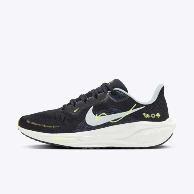 NIKE 耐吉 Air Zoom Pegasus 41 男 慢跑鞋 運動 刺繡 小飛馬 氣墊 黑白(HQ3452-041)