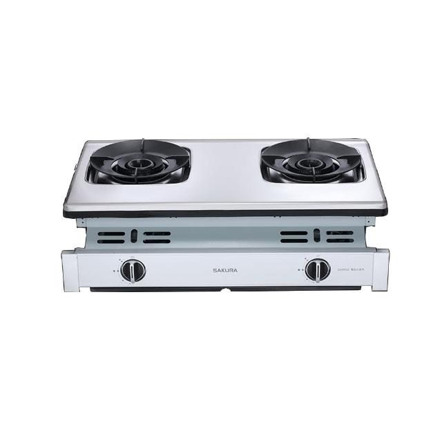 【SAKURA 櫻花】雙口嵌入爐瓦斯爐NG1/LPG(G-6902AS基本安裝)