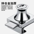 【ZIPJOY】玻璃櫥窗鎖 免開孔櫃門鎖 單門/雙門玻璃窗鎖 窗鎖 暗閂鎖 玻璃門鎖(展示櫃//櫥櫃/酒櫃/檔櫃)