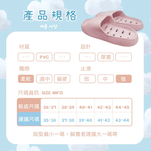 【寢室安居】4入組 EVA厚底排水拖鞋(輕量踩屎感/防滑止滑/室內拖鞋/浴室拖鞋)