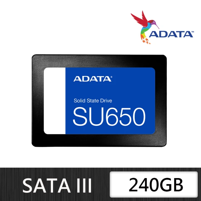 ADATA 威剛 Ultimate SU650 240GB SATA SSD固態硬碟(讀520MB/寫450MB)